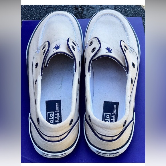 Men’s 9.5 D Canvas RALPH LAUREN POLO Athleisure Boat Shoes main image 4